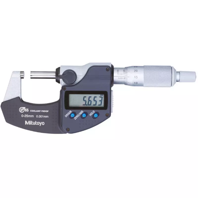 Mitutoyo Digimatic Micrometer + Input Tool (RS-232C) + Foot Switch Set 0 - 25 mm, MDC-25MX+05CZA663+IT-007R+937179T (1 Kit)