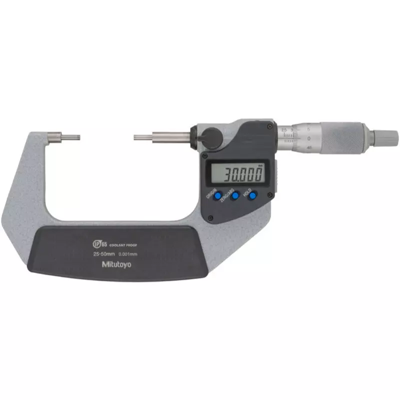 Mitutoyo Spline Micrometer U-WAVE Transmitter/Receiver Set (IP67 Type) 25 - 50 mm, SPM-50MX+02AZF310+264-622+02AZD810D (1 Kit)