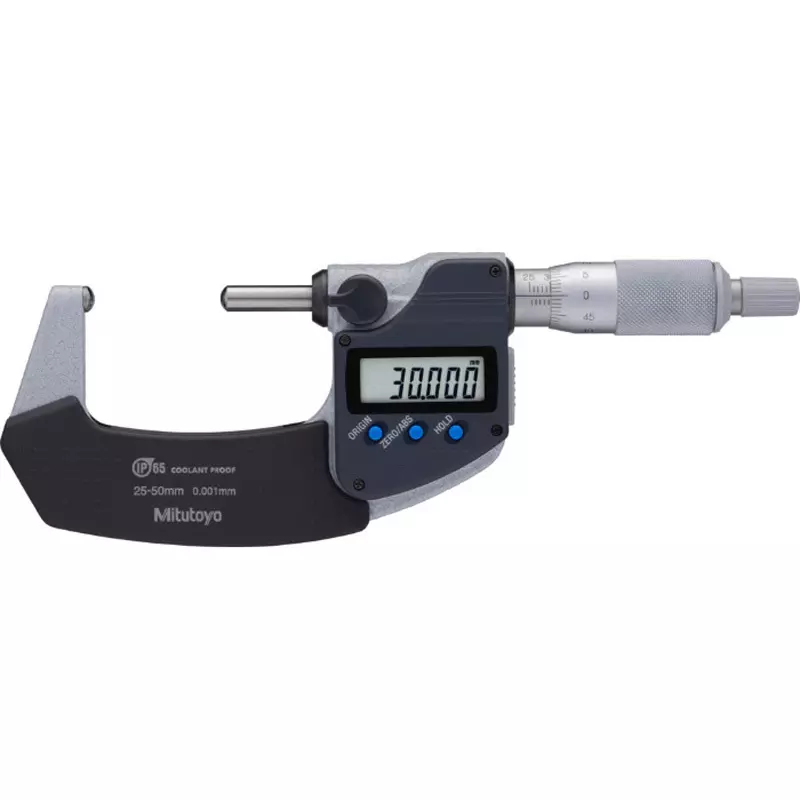 Mitutoyo Double Spherical Micrometer U-WAVE Transmitter Set (IP67, Bluetooth Type) 25 - 50 mm, BMD-50MX+02AZF310+264-626 (1 Kit)