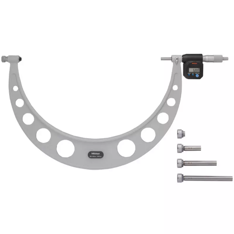 Mitutoyo Digimatic Replacement Anvil Type Micro + Input Tool (RS-232C) Set 300 - 400 mm, OMC-400MB+04AZB512+IT-007R (1 Kit)