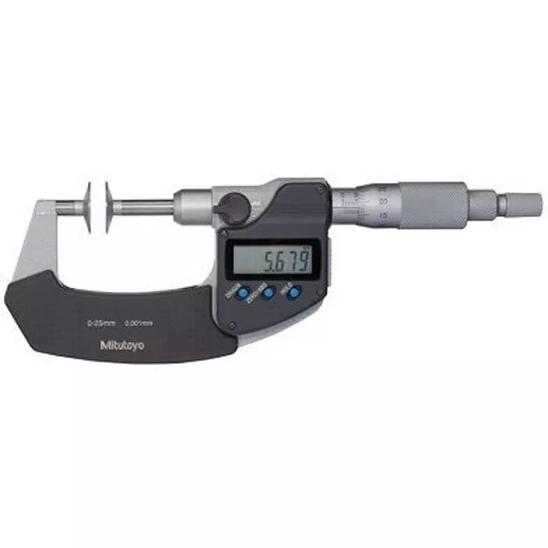 Mitutoyo Digimatic Tooth Thickness Micro + Input Tool (USB) + Foot Switch Set 75 - 100 mm, PDM-75MX+05CZA662+IT-020U+937179T (1 Kit)