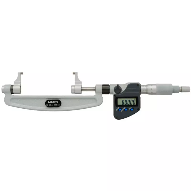 Mitutoyo Digimatic Micrometer + Input Tool (RS-232C) + Foot Switch Set 75 - 100 mm, OMP-100MX+05CZA662+IT-007R+937179T (1 Kit)