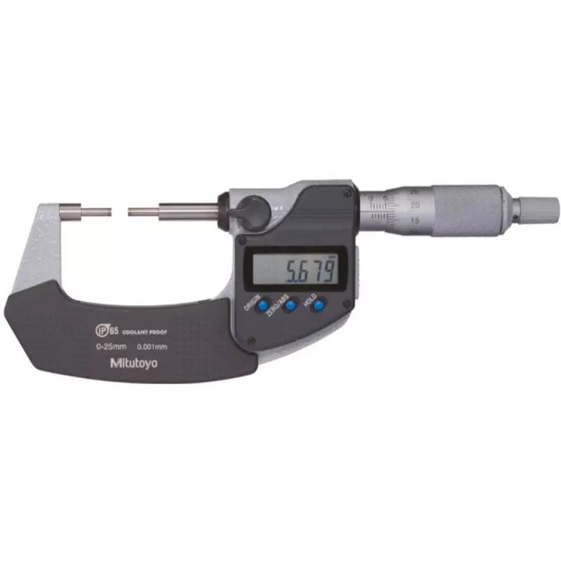 Mitutoyo Digimatic Spline Micro + Input Tool (RS-232C) Set 0 - 25 mm, SPM-25MX+05CZA663+IT-007R (1 Kit)