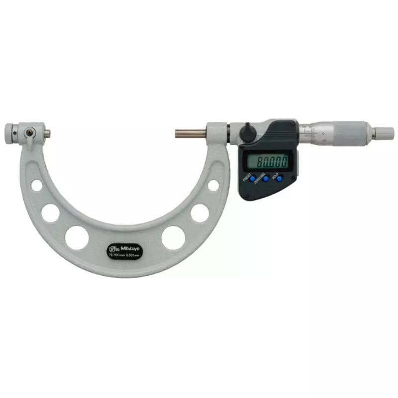 Mitutoyo Interchangeable Screw Micrometer U-WAVE Transmitter Set (buzzer, Bluetooth Type) 75 - 100 mm, TMC-100MX+02AZF310+264-627 (1 Kit)