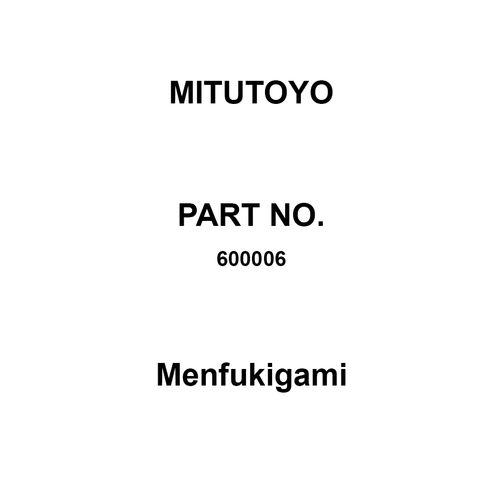 Mitutoyo Menfukigami Correspondence Lens paper: 82 x 304 mm, 600006 (1 Kit)