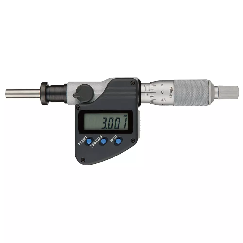 Mitutoyo Digimatic Micrometer Head U-WAVE Transmitter/receiver Set (IP67 Type) 0 - 25 mm, MHN2-25MX(IP65)+02AZF310+264-622+02AZD810D (1 Kit)