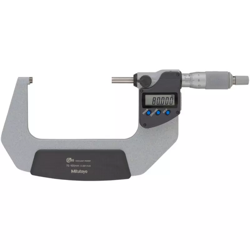 Mitutoyo Coolant Proof Micrometer U-WAVE Transmitter And Receiver Set (buzzer Type) 75 - 100 mm, MDC-100MX+02AZF310+264-623+02AZD810D (1 Kit)