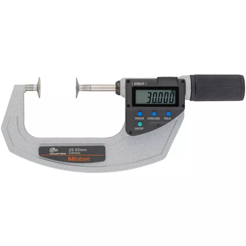 Mitutoyo Digimatic Tooth Thickness Quick Micro + Input Tool (USB) + Foot Switch Set 25 - 55 mm, PDM-55QMX+05CZA662+IT-020U+937179T (1 Kit)