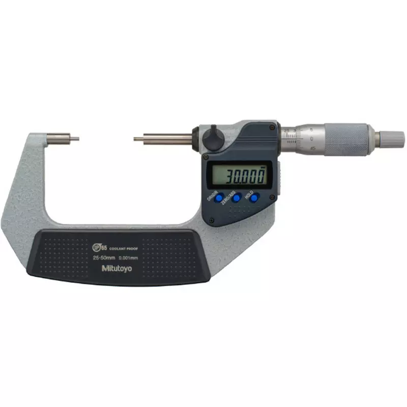 Mitutoyo Digimatic Spline Micro + Input Tool (USB) Set 25 - 50 mm, SPM2-50MX+05CZA663+IT-020U (1 Kit)