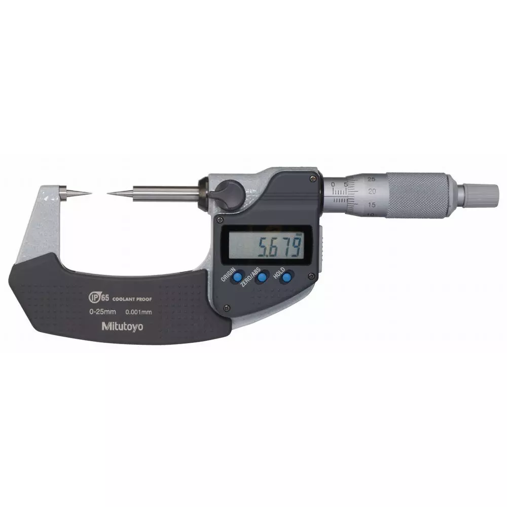 Mitutoyo Point Micrometer U-WAVE Transmitter Set (IP67 Type) 0 - 25 mm, CPM15-25MX+02AZF310+264-622 (1 Kit)