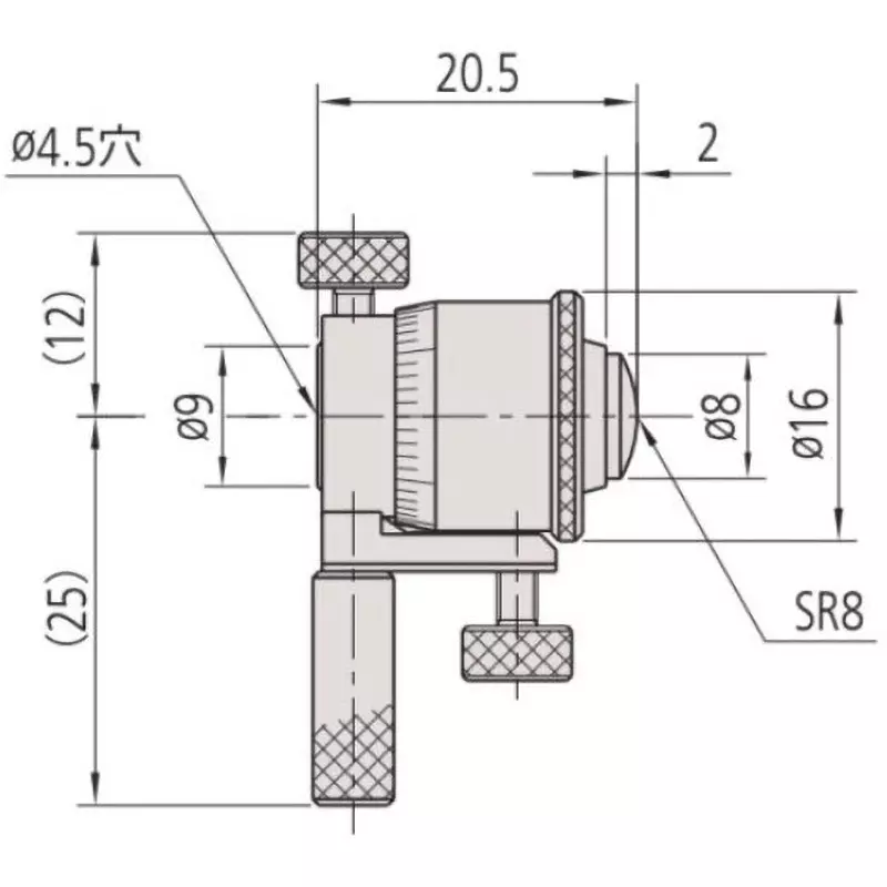 Mitutoyo 141 Series Replacement Rod Type Inner Micrometer IMS 25-50 mm, IMS-50W