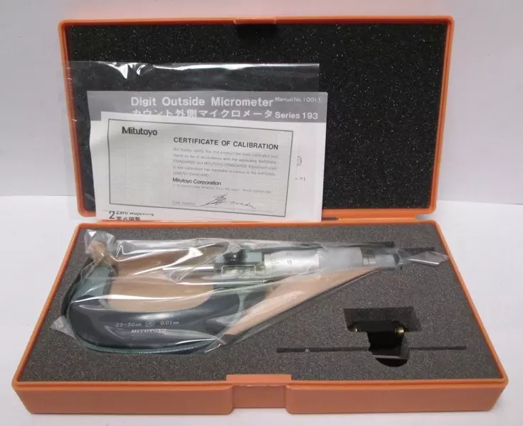 Mitutoyo 25-50 mm Digit Counter Micrometer 193-102