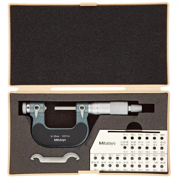 Mitutoyo 0-25 mm Pitch Micrometer 126-125 without Anvil