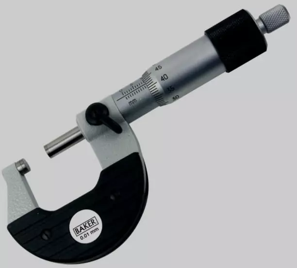 Baker MMC100-1 Range 75-100 mm Metric Type External Micrometer