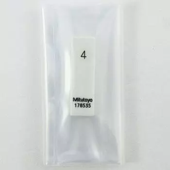 Mitutoyo 4.0 mm Nominal Size Ceramic Single Block Gauge 86908893 - Made In Japan