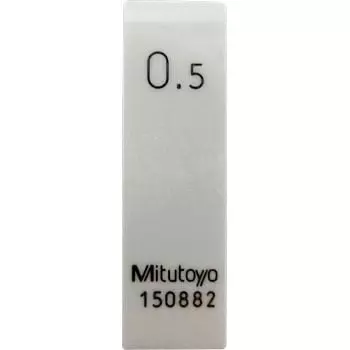 Mitutoyo 0.5 mm Nominal Size Ceramic Single Block Gauge 86908823 - Made In Japan