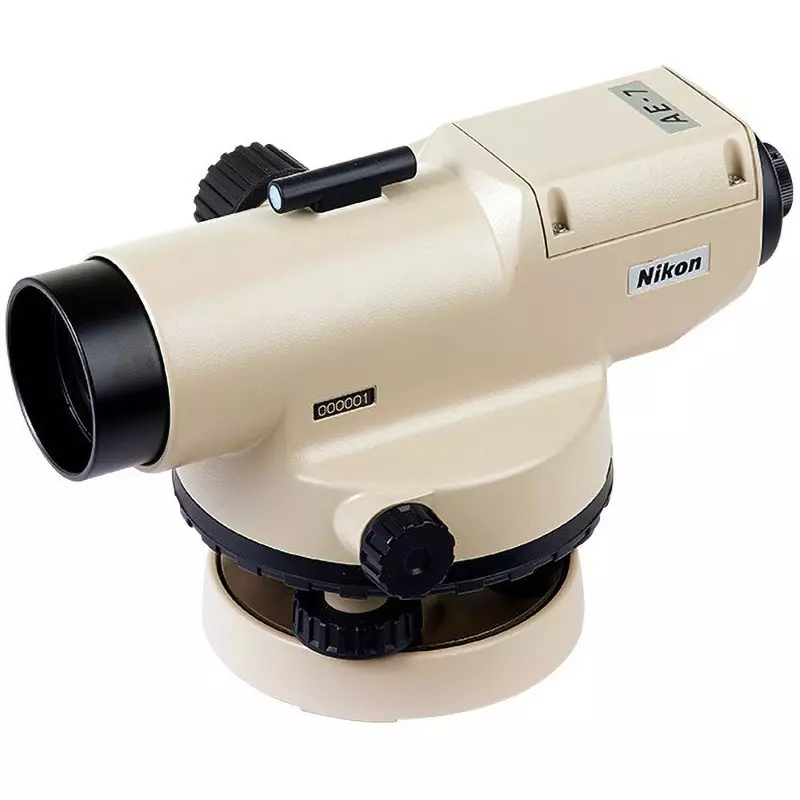 Nikon Auto Level Focusing method: Uniaxial coarse and fine movement 40 mm Objective Lens Diameter, AE-7 (with tripod)