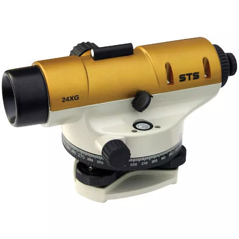 STS Auto Level Down swing, tool kit, hard case, lens cap, instruction manual Included Components 24 Magnification, 24XG