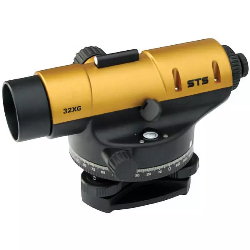 STS Auto Level Down swing, tool kit, hard case, lens cap, instruction manual Included Components 32 Magnification, 32XG