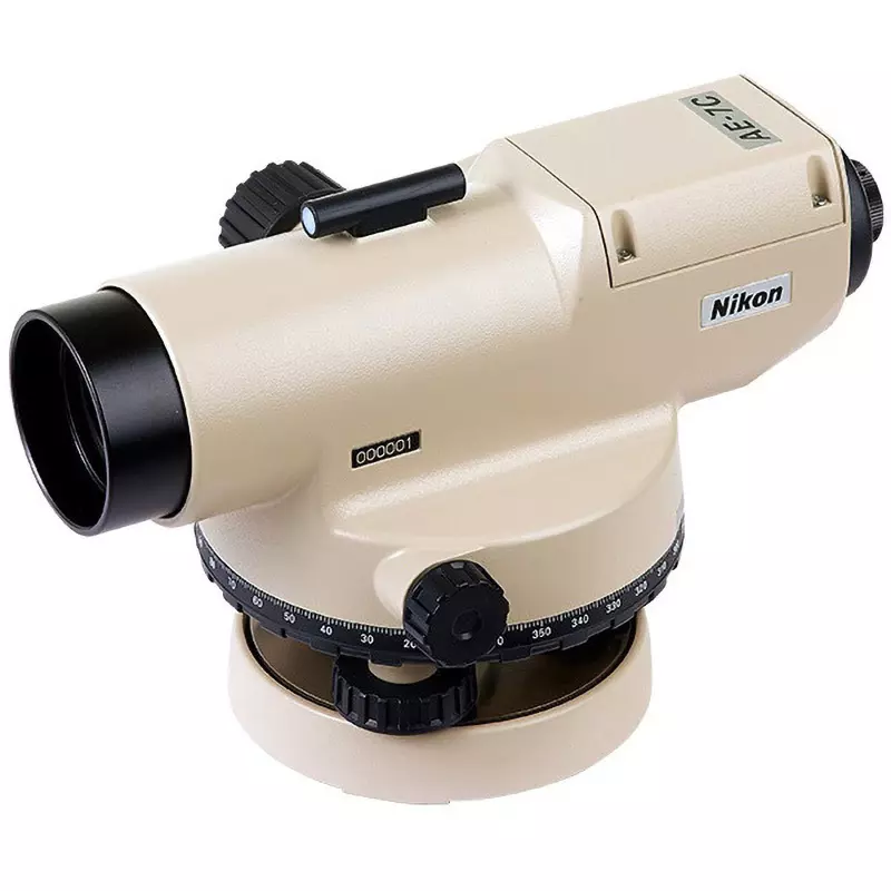 Nikon Auto Level Focusing method: Uniaxial coarse and fine movement 40 mm Objective Lens Diameter, AE-7C (with tripod)