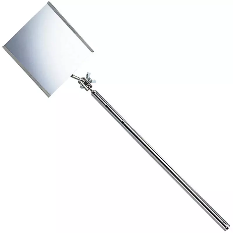 Trusco Inspection Mirror 370.0 to 745.0 Overall Length Square Mirror Shape 100 x85 Φmm Mirror Diameter, TT-85K