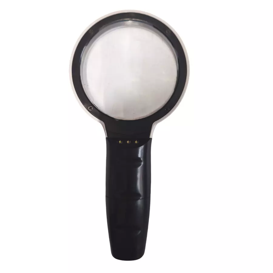 NS Black Plastic Magnifier with Torch for Laboratories