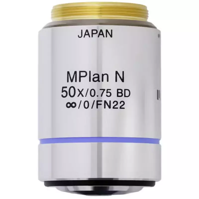 Evident Objective Lens 50 Magnification 0.75 Numerical Aperture, MPLN50XBD