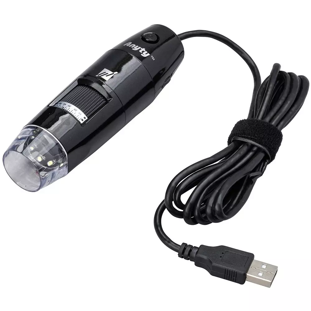THREE R SOLUTION Microscope Powered by USB from PC Power Supply 10 to 200 Magnification, 3R-MSUSB401