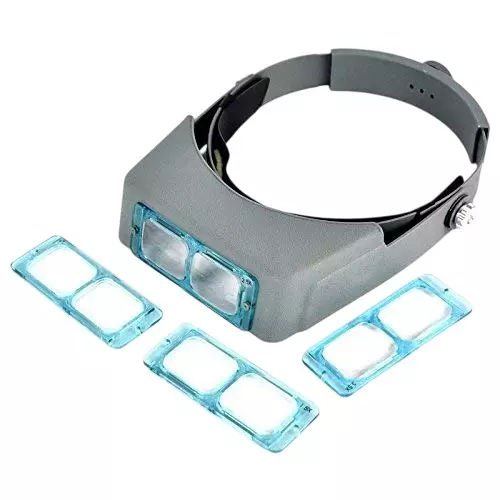 ATOZSHOP11 Head Watch Repair Magnifying Glasses Eye Loupe with 1.5X/2X/2.5X/3.5X Lenses