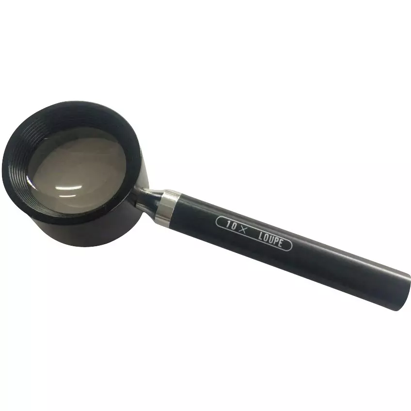 Trusco High Magnification Loupe Handheld type Type 104 mm Overall Length Lens: Glass Material/Finish, TL-HL10K