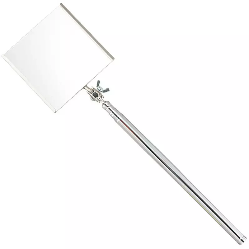 Trusco Inspection Mirror 370.0 to 745.0 Overall Length Square Mirror Shape 100 x100 Φmm Mirror Diameter, TT-100K
