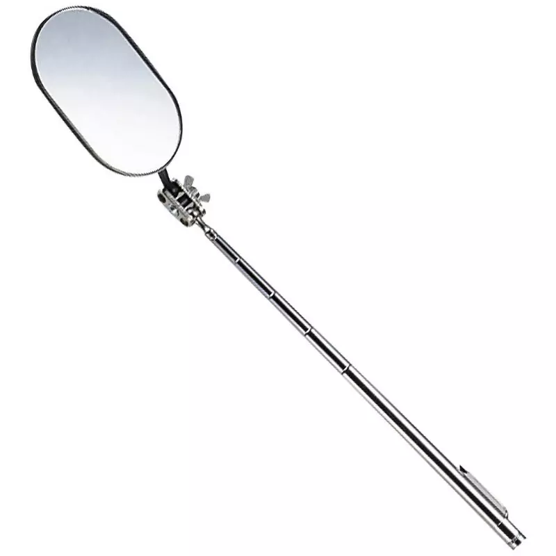 Trusco Inspection Mirror 251.0 to 596.0 Overall Length Oval Mirror Shape 50 x80 Φmm Mirror Diameter, TT-80C