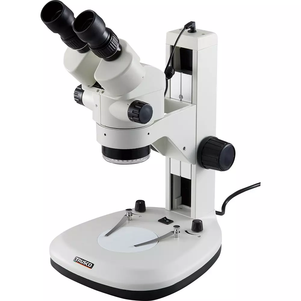 Trusco Microscope Binocular zoom Type AC 100 V to 240 V(50/60 Hz) Power Supply 64-8785-89 Part No, ZMSR-B1