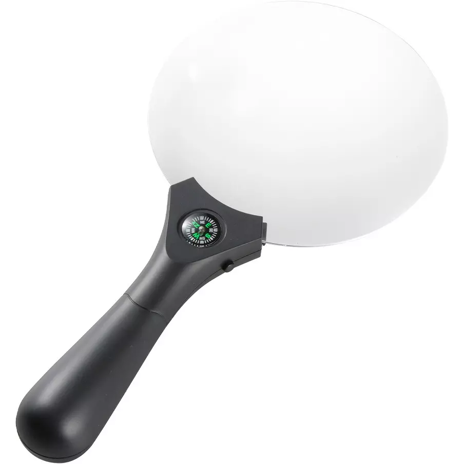 Ohm Electric Magnifying Glass Hand Magnifier Type AAA battery x 3 Power Supply ABS resin Main Unit Material, LH-M10HL137A