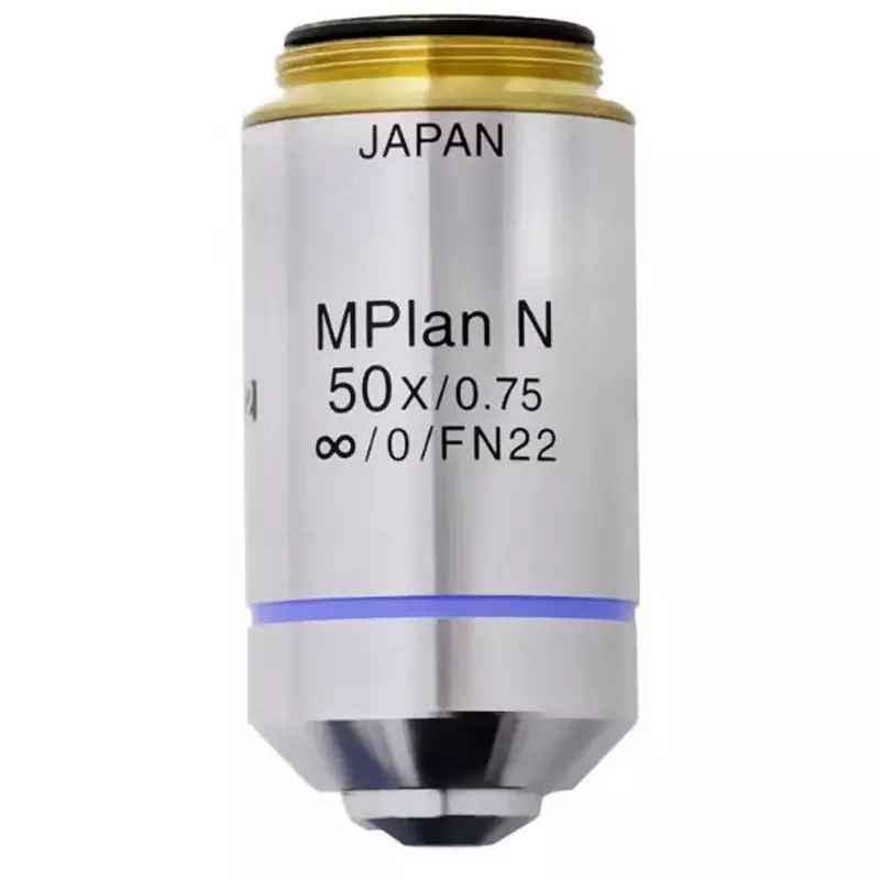 Evident Objective Lens 50 Magnification 0.75 Numerical Aperture, MPLN50X