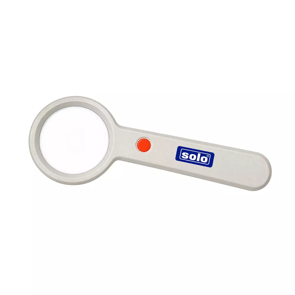 Solo Rechargeable LED Magnifier with 3 Lighting Modes 67 mm Lens Dia White, LM777