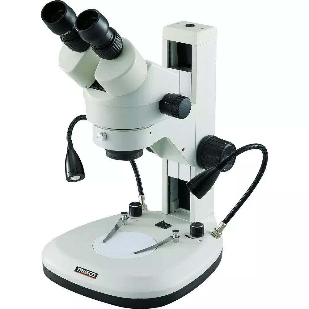 Trusco Microscope Binocular zoom Type AC 100 V to 240 V(50/60 Hz) Power Supply 64-8785-87 Part No, ZMSFA-B1
