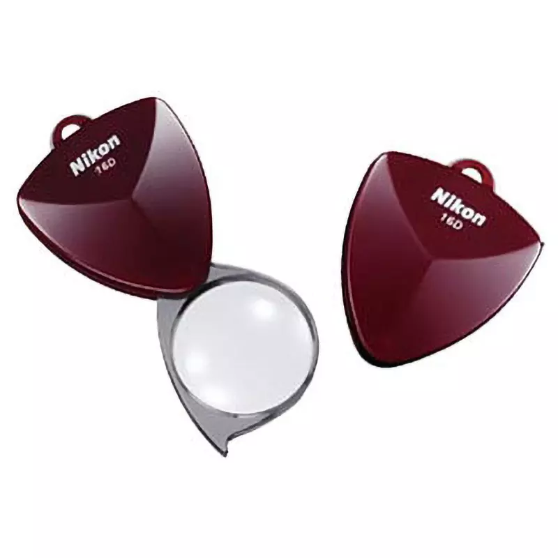 Nikon Pocket Type Loupe 4 (reference) times Magnification Surface hardening coating Coating, 16D burgundy