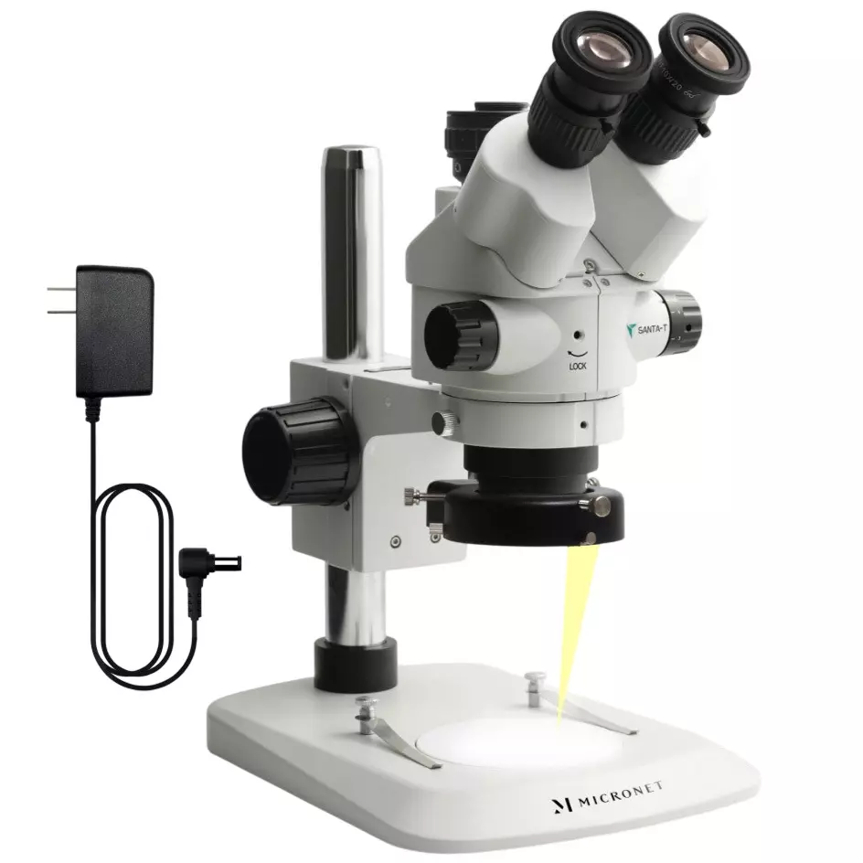 Micronet Zoom Stereo Microscope, Optical path switching: Not required (3 fields of view simultaneously) ,, YS03T-GP-4SEASONS