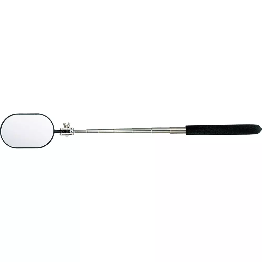 Trusco Inspection Mirror 265 to 945 Overall Length Oval Mirror Shape 50 x80 Φmm Mirror Diameter, TT-80CL