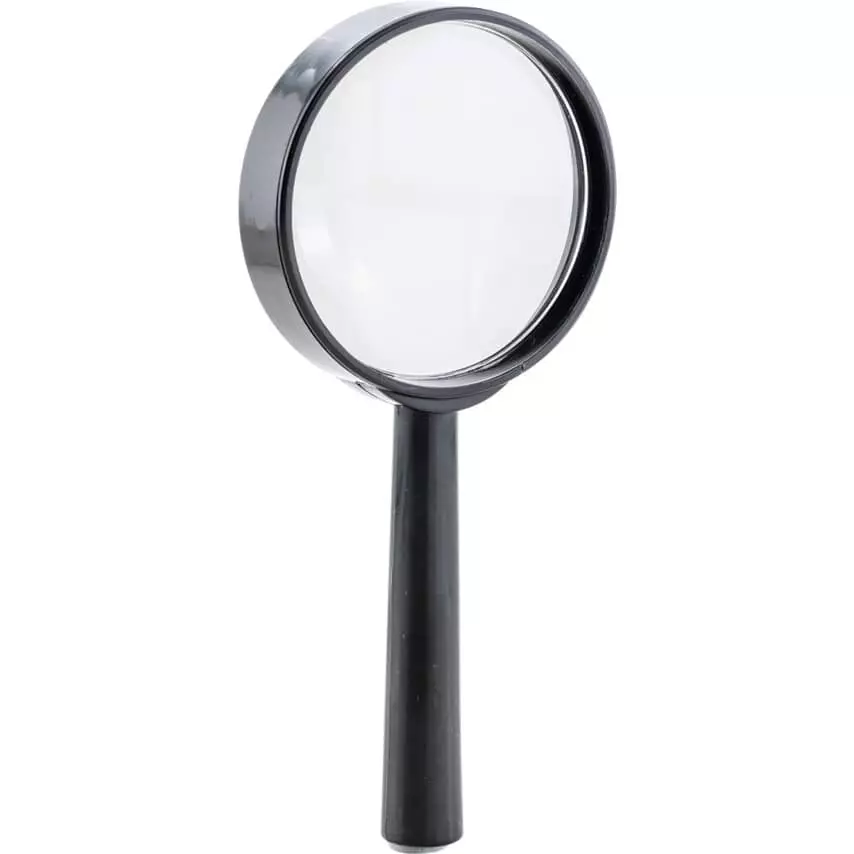 Kennedy Hand Magnifier 50 mm Lens Diameter 5X Zoom Lightweight Plastic