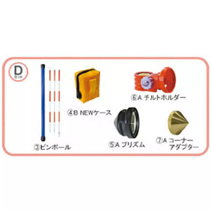 STS Reflective Prism Starter set with corner adapter and pin pole in the basic set Specifications Pin pole,, PQ1.0DSET