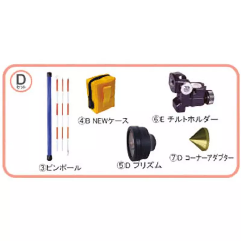 STS Reflective Prism Starter set with corner adapter and pin pole in the basic set Specifications Pin pole, prism, ST5DSET