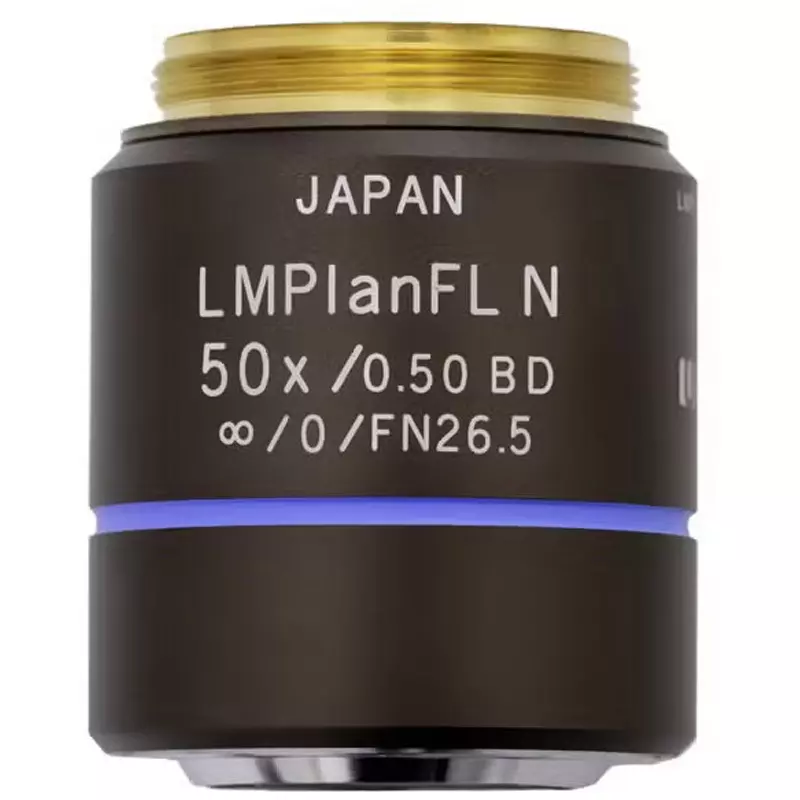 Evident Objective Lens 50 Magnification 0.5 Numerical Aperture Correspondence Autofocus, LMPLFLN50XBD