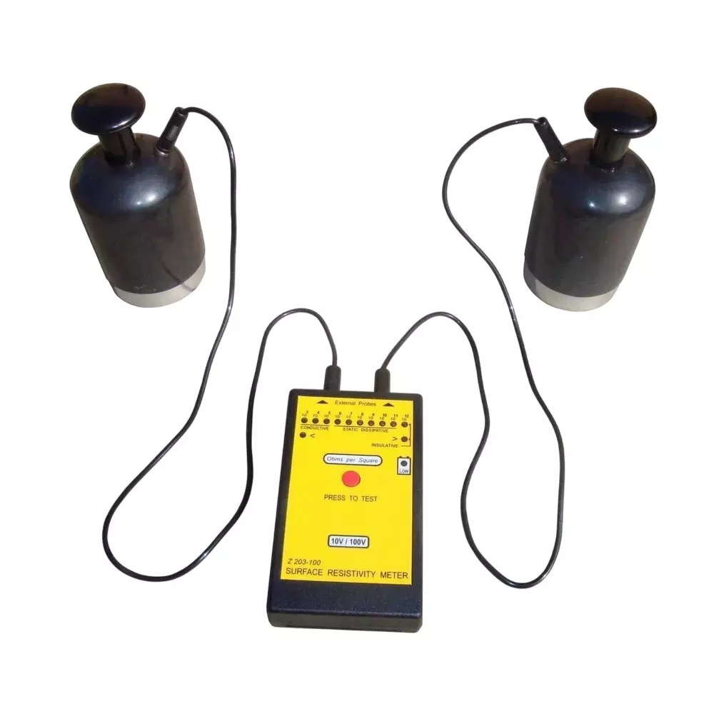 GLOBALSS 100 V Surface Resistivity Meter 0-50°C Range 10³ to 10¹¹ Hz, Z203-100