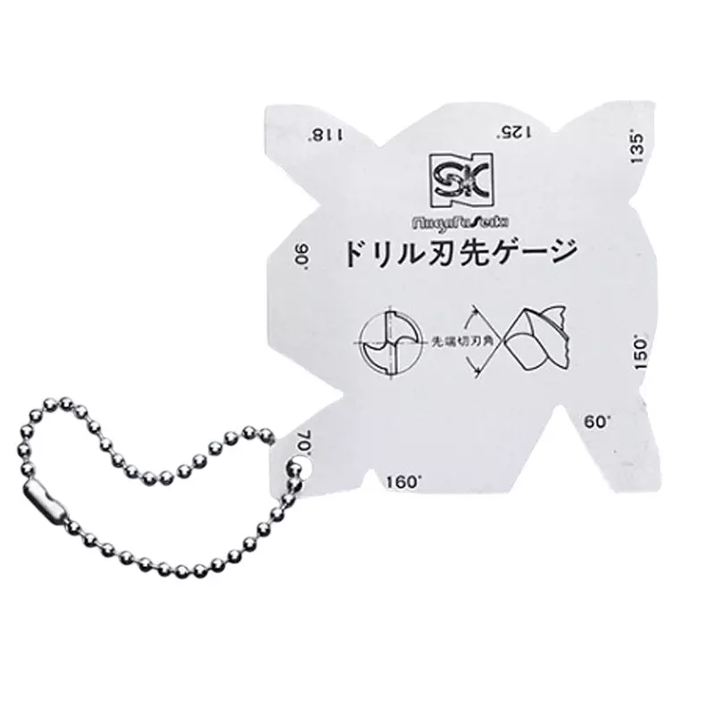 AS ONE Drill Tip Gauge with General Calibration 60/70/90/118/125/135/150/160 ° Measurement Range, DPG-A