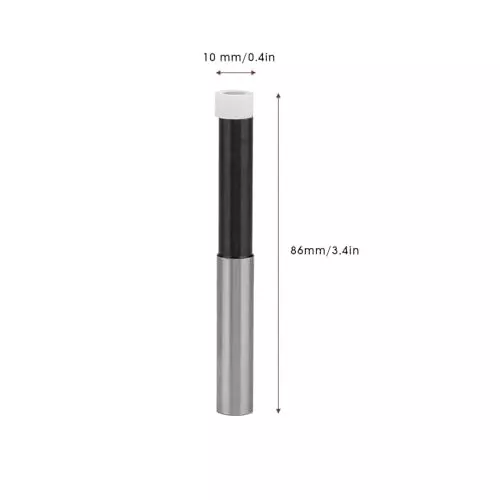 A.D INTERNATIONAL Anti Static Ceramic Edge Finder Wear Resistant and Non Magnetic with 86 mm OAL and 10 mm Shank for CNC Milling Lathe, 10-JAI-401