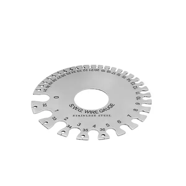 A.D INTERNATIONAL Wire Gauge Measuring Tool Stainless Steel Sheet with 0.19 - 8.23 mm Measuring Range and Round Shape, S8-EP1P-1ZXL (Pack of 3)