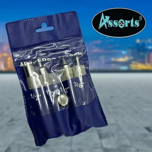 Assorts Edge Finder Tool Steel Straight Shank EF-130, EF-132, EF-133, EF-134 (Pack of 4)