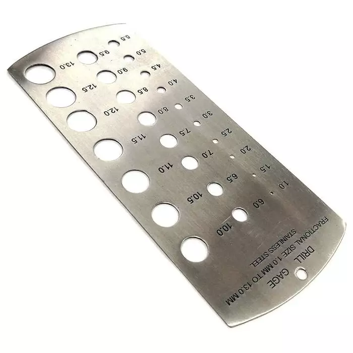 Assorts Imperial Standard Drill Gauge Stainless Steel 1.5 to 12.7 mm